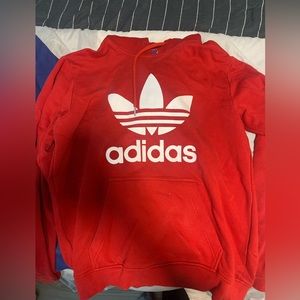 Red Adidas Hoodie Medium